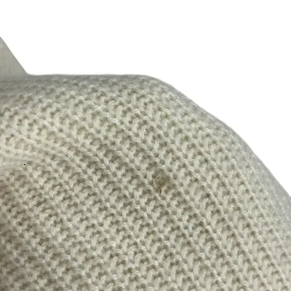 360 Cashmere Cream Cashmere Collared Sleeveless Knit Sweater Tank M - Picture 4 of 6